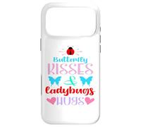 Carcasa para iPhone 17 Pro MAX Coloridos Besos de Mariposa y Mariquitas Abrazos Lindos