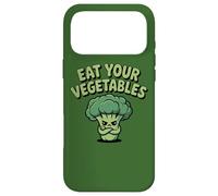 Carcasa para iPhone 17 Pro MAX Come Tus Verduras Vegano Vegetariano Divertido Brócoli Dieta