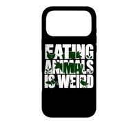 Carcasa para iPhone 17 Pro MAX Comer Animales Veganos a Base de Plantas es un Humor extraño