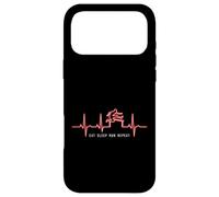 Carcasa para iPhone 17 Pro MAX Comer Dormir Correr Repite Pista Barreras Atletismo Corredor