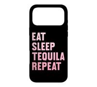 Carcasa para iPhone 17 Pro MAX Comer Dormir Tequila Repetir Divertida Fiesta de Tequila