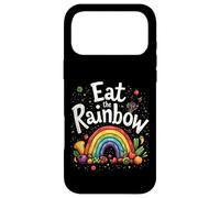 Carcasa para iPhone 17 Pro MAX Comer Saludable Vegetariano Vegano Come El Arco Iris