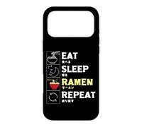 Carcasa para iPhone 17 Pro MAX Comer sueño Ramen Repeat, Fideos para niños