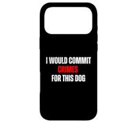 Carcasa para iPhone 17 Pro MAX Cometería crímenes por Este Humor Amante de los Perros