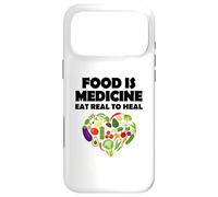 Carcasa para iPhone 17 Pro MAX Comida Medicina Come Real para Sanar Vegano