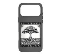 Carcasa para iPhone 17 Pro MAX como Arriba Tan Debajo del Árbol de la Vida Sol Luna Místico Goth Tarot