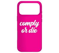 Carcasa para iPhone 17 Pro MAX Comply Or Die Policing Activist Sarcástica Policía Viral Meme