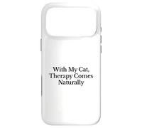 Carcasa para iPhone 17 Pro MAX con mi Gato la Terapia es Algo Natural