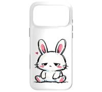 Carcasa para iPhone 17 Pro MAX Conejito Triste, Tan Lindo gráfico de Conejo