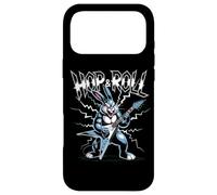 Carcasa para iPhone 17 Pro MAX Conejo de Guitarra eléctrica Hop and Roll Heavy Metal Easter Bunny