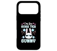 Carcasa para iPhone 17 Pro MAX Conejo de Pascua Familiar a Juego con Flores I'm The Boba Tea Bunny