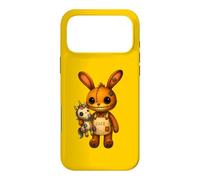 Carcasa para iPhone 17 Pro MAX Conejo Kawaii Unicornio Espeluznante Lindo Conejo de Retazos de Halloween
