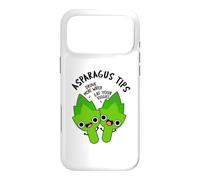 Carcasa para iPhone 17 Pro MAX Consejos de espárragos Divertido Juego de Palabras vegetarianas
