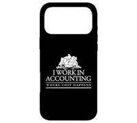 Carcasa para iPhone 17 Pro MAX Contabilidad Donde Sucede Chit Divertido Juego de Palabras Contable