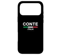 Carcasa para iPhone 17 Pro MAX Conte - Bandera de Italia con Nombre de Familia Italiana