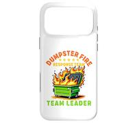 Carcasa para iPhone 17 Pro MAX contenedor de Basura Respuesta Fuego Equipo líder Trabajo Humor Empleado