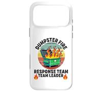 Carcasa para iPhone 17 Pro MAX contenedor de Basura Respuesta Fuego Equipo líder Trabajo Humor Empleado