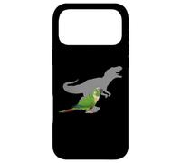 Carcasa para iPhone 17 Pro MAX Conure de mejillas Verdes con T Rex Shadow Bird Lovers