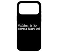 Carcasa para iPhone 17 Pro MAX Cooking is My Cardio (Sort of) Ropa de Cocina Divertida