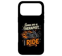 Carcasa para iPhone 17 Pro MAX Cool Algunos Ven a un Terapeuta, yo Ride Biker Therapy Motociclista