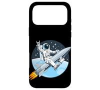 Carcasa para iPhone 17 Pro MAX Cool Astronaut Riding a Launch Rocket Illustration