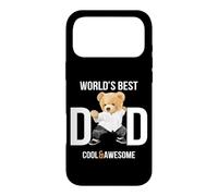 Carcasa para iPhone 17 Pro MAX Cool Awesome World'S Best Dad Ever, Dad Teddy Bear Graphic