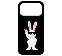 Carcasa para iPhone 17 Pro MAX Cool Bunny Rock On Funny Rabbit - Gafas de Sol