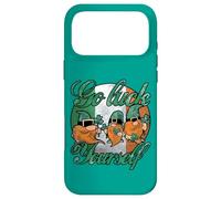 Carcasa para iPhone 17 Pro MAX Cool Green Gnomes Go Luck Yourself Shamrock St Patricks Day