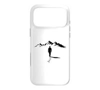 Carcasa para iPhone 17 Pro MAX Cool Lone Man Walking to The Mountains Design Gift Hombres Mujeres