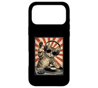 Carcasa para iPhone 17 Pro MAX Cool Retro Cat DJ Funny Cats Música Auriculares Hombres