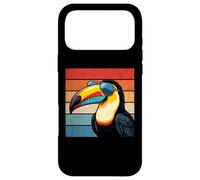 Carcasa para iPhone 17 Pro MAX Cool Tucán Retro Puesta de Sol Vintage Amante de pájaros Desgastados