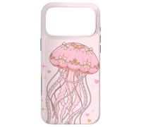 Carcasa para iPhone 17 Pro MAX Coquette Jellyfish Pink Bow Pearls Soft Girl Aesthetic