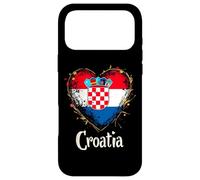 Carcasa para iPhone 17 Pro MAX Corazón Bandera Croacia