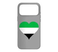 Carcasa para iPhone 17 Pro MAX Corazón con los Colores de la Bandera de Extremadura
