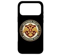 Carcasa para iPhone 17 Pro MAX Corazón Ortodoxo Alma Bizantina Cristiano Águila Bizancio