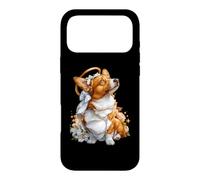 Carcasa para iPhone 17 Pro MAX Corgi Coquette Católica Sagrada Vintage Kitsch Halo Floral