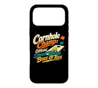 Carcasa para iPhone 17 Pro MAX Cornhole Champ Boss of Toss Yard Juego Humor