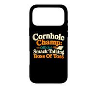 Carcasa para iPhone 17 Pro MAX Cornhole Champ Boss of Toss Yard Juego Humor