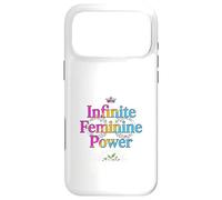 Carcasa para iPhone 17 Pro MAX Corona de Poder Femenino Infinito tipografía Floral