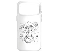 Carcasa para iPhone 17 Pro MAX Cosmic Lizard Explorer Planetas Estrellas Universo Diseño