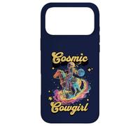Carcasa para iPhone 17 Pro MAX Cosmic Rodeo Howdy Western Retro Lindo Cowboy Cowgirl Espacio