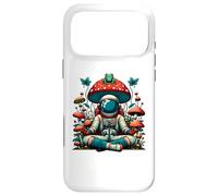 Carcasa para iPhone 17 Pro MAX Cottagecore Astronaut Frog Hongo, Vintage Aesthetic Space