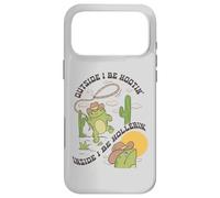 Carcasa para iPhone 17 Pro MAX Cowboy Frog Dice: Fuera Yo seré Hootin',Dentro I be Hollerin'
