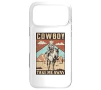 Carcasa para iPhone 17 Pro MAX Cowboy Rodeo Texas Take Me Away Western Southwest Theme