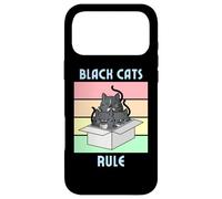 Carcasa para iPhone 17 Pro MAX Cozy Mystery Black Cats Rule Cute Tuxedo Cat en Caja