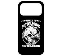 Carcasa para iPhone 17 Pro MAX Cráneo de Vinilo, Esqueleto, una Cabeza de Metal, Siempre será una Cabeza de Metal