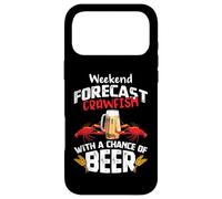 Carcasa para iPhone 17 Pro MAX Crawfish with a Chance of Beer Weekend Forecast Seafood Boil
