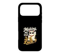 Carcasa para iPhone 17 Pro MAX Creando Mi Propia Suerte - Gato de la Fortuna