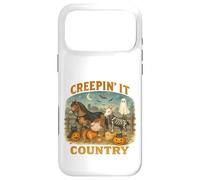 Carcasa para iPhone 17 Pro MAX Creepin’ It Country Cute Farm Halloween Animals