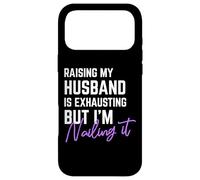Carcasa para iPhone 17 Pro MAX Criar a mi Marido es agotador, Esposa Divertida Pareja Casada